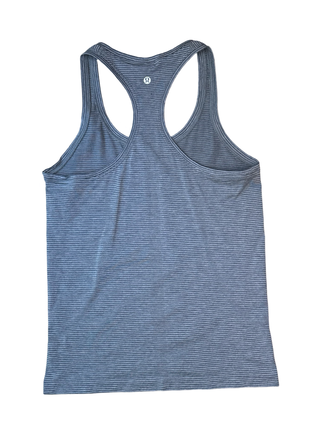 Women's 8 - Stripe Gray Lululemon Swiftly Tech Tank