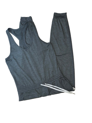 Women's M - Dark Gray Vuori Halo Performance Tank Jumpsuit