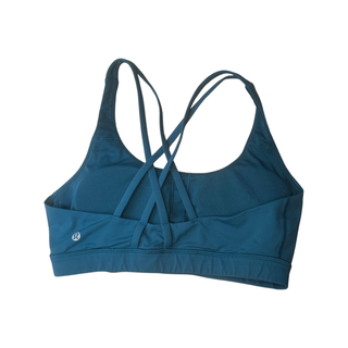 Women's 10 - Aqua Blue Striped Lululemon Energy Bra