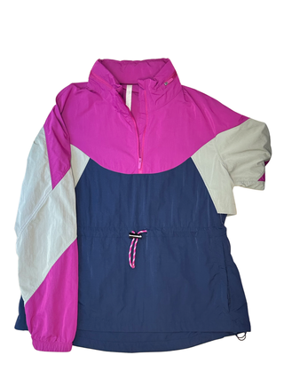 Women's 6 - Ripened Raspberry / Cafe Au Lait / True Navy Lululemon Evergreen Anorak