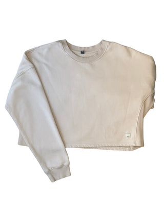 Women's M - Cream Vuori Restore Cropped Oversized Crew
