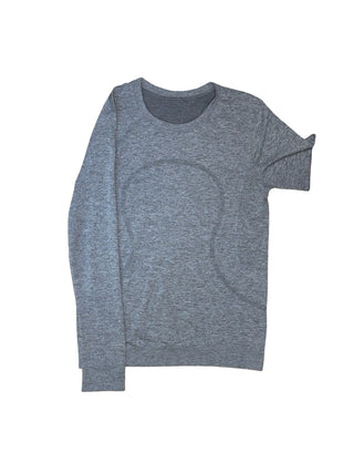 Women's 8 - Gray Lululemon Tech Long Sleeve *Relaxed