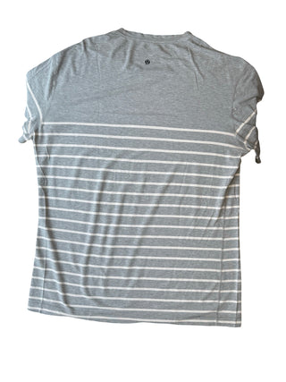 Men's XL - Gray Stripe Lululemon 5 Year Basic Tee