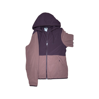 Women's M - Maroon and Pink North Face Mountain Sweatshirt Hoodie 3.0