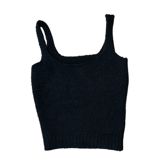 Women's S/M - Black Skims Soft Teddy Tank