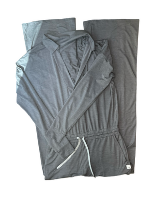 Women's M/L - Gray Vuori Halo Performance Long Sleeve Jumpsuit