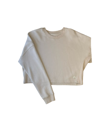 Women's M - Cream Vuori Restore Cropped Oversized Crew
