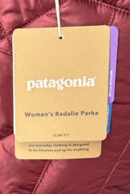 Women's L - NWT Wine Patagonia Radalie Parka