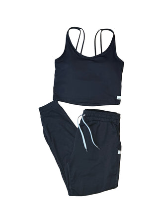 Women's M - Black Vuori Halo Tank and Joggers Set