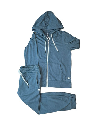 Women's M - Dark Teal Vuori Halo Fullzip Hoodie and Jogger Set
