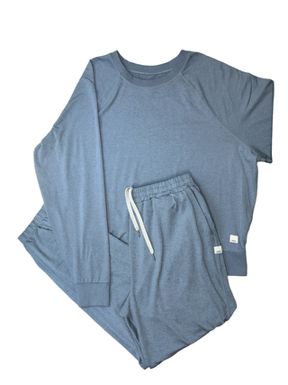 Women's M/L - Blue Vuori Dreamknit Performance Halo Hoodie and Jogger Set