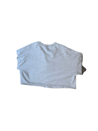 Women's M/L - Gray Vuori Cropped Oversized Henley Pullover