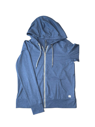 Women's M - Blue Vuori Halo Performance Fullzip Hoodie
