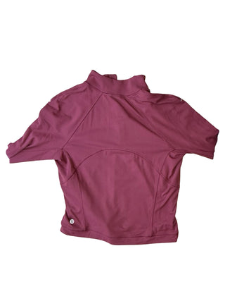 Women's 6 - Maroon Lululemon Its Rulu Run Cropped Half-Zip
