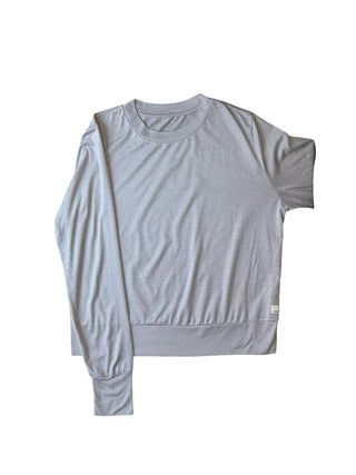 Women's M - Gray Vuori Long Sleeve Halo Crew