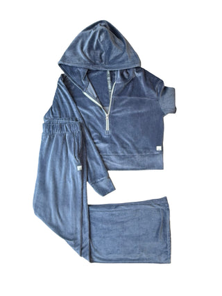 Women's S - Blue Vuori Haven Velour Hoodie and Pant Set