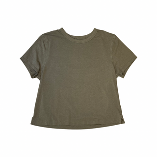 Women's 4 - Tan Lululemon Cropped Short Sleeve
