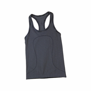 Women's 6 - Black and White Striped Lululemon Swiftly Tech Tank