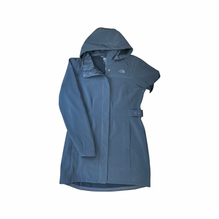 Women's L - Black North Face Apex Bionic Windwall Trench Parka