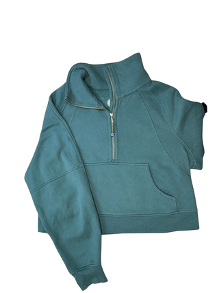 Women's M/L - Blue Lululemon Oversized Funnel Neck Scuba *Gold Zipper
