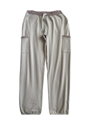 Women's M - Cream and Pink Vuori Track Halo Performance Joggers