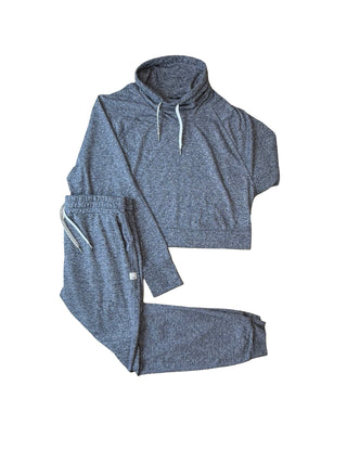 Women's S - Heathered Gray Vuori Halo Funnel Neck and Jogger Set