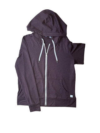 Women's M - Brown Vuori Halo Performance Fullzip Hoodie