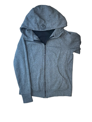 Women's 10 - Heathered Gray Lululemon Scuba Fullzip Hoodie