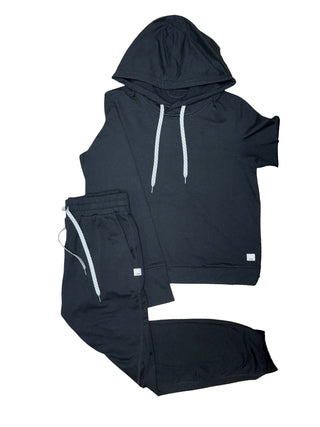 Women's XS - Black Vuori Dreamknit Performance Halo Hoodie and Jogger Set