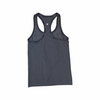 Women's 6 - Black and White Striped Lululemon Swiftly Tech Tank