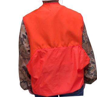 L - Vintage Duck Bay Orange Hunting Vest