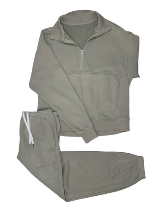 Women's M - Green Vuori Ribbed Sedona Set