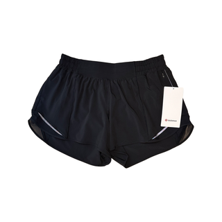 Women's 10 - NWT Black Lululemon Hotty Hot 2 Low Rise Shorts