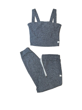 Women's S - Heathered Gray Vuori Halo Square Tank and Joggers Set