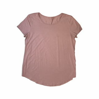 Women's L - Pink Lululemon Love Tee Short Sleeve Crew