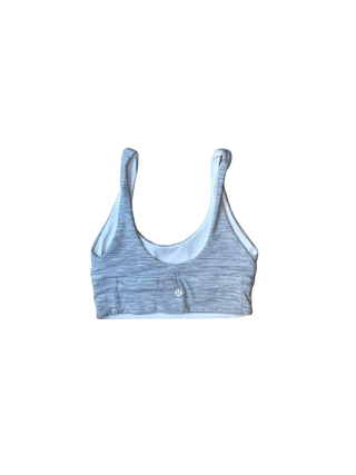 Women's 4 - Gray/White Lululemon Reversible Align Bra