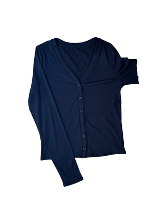 Women's S - Black Vuori Long Sleeve Pose Cardigan