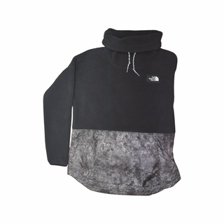 Women's L - Black North Face Fleece Cowl Neck Pullover