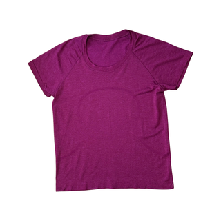 Women's 8 - Magenta Lululemon Swiftly Tech Short Sleeve Crew 2.0 Race Length