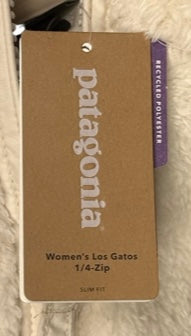 Women's M - White Patagonia Los Gatos Pullover