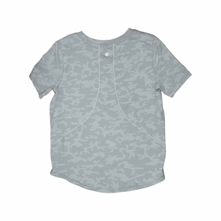 Women's  6 - White Camo Lululemon Short Sleeve