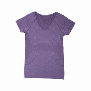 Women's 8 - Purple Lululemon Swiftly Tech Short Sleeve V-Neck