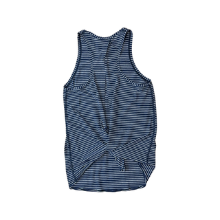 Women's 8 - Blue and White Stripe Lululemon All Tied Up Tank