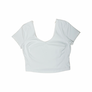 Women's 12 - White Lululemon Cropped Align Tee