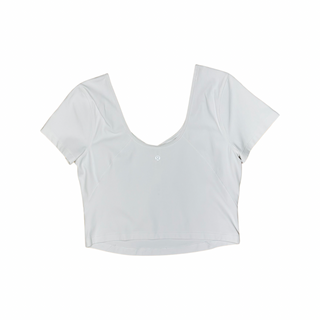 Women's 12 - White Lululemon Cropped Align Tee