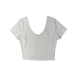 Women's 12 - Cream Lululemon Cropped Align Tee