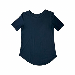 Women's 6 - Black Lululemon Love Tee Short Sleeve Crew