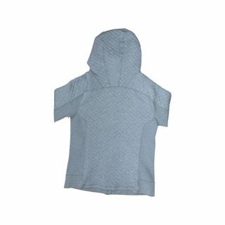 Women's  M - Gray Quilt Full-Zip Hoodie