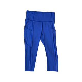 Women's 6 - Blue Lululemon Fast & Free Crop II *Nulux