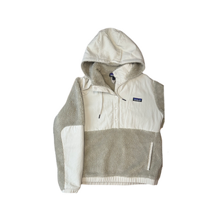 Women's M - Cream Patagonia Shelled Retro-X Fleece Pullover